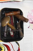 Vintage Corkscrews, darning mushroom etc.