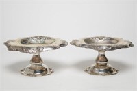 Antique Gorham Sterling Silver Tazzas, Pair, 1896