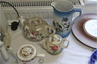 'Newhall 'jug, 'Winton' & 'Ridgway teapots etc.