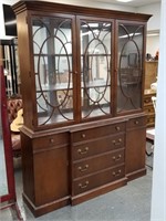 MAGNIFICENT BREAKFRONT CHINA CABINET