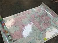 2 PC LARGE WALL MAPS