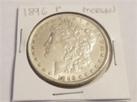 1896 MORGAN SILVER DOLLAR COIN HIGH GRADE