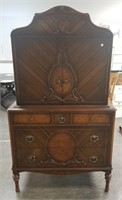 ORNATE VENEERED DRESSER / ARMOIRE STUNNING