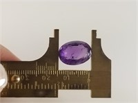 OVAL CUT AMETHYST GEMSTONE