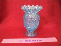 Waterford ruffled rim crystal vase