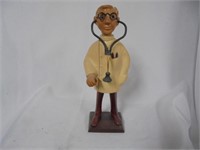 Wooden Doctor Figurine