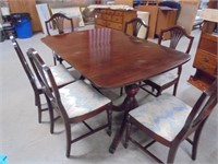 Duncan Phyfe Style Dining Table and Chairs
