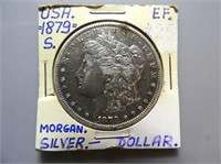 1879 American Morgan Silver Dollar  "S"