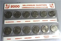 2000 Millenium Quarters Set