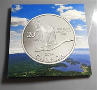 Fine Silver 9999 2014 Canada Twenty Dollar Coin