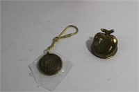 Leggett Pin and Brass APple Clip
