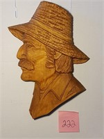 Carving - Man - Signed