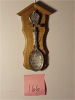 Decorative German Spoon Mounted on Wood