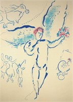 Marc Chagall "Fierbird" Lithograph
