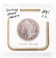 Coin 1891-CC Morgan Silver Dollar Extra Fine