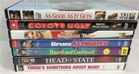 Lot of 7 DVDs, As Good As It Gets, Coyote Ugly