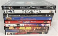 Lot of 9 DVDs the Big Lebowski, the Cable Guy