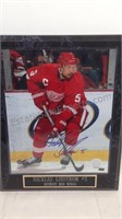 Detroit Red Wings Niklas Lidstrom plaque 13" x 10