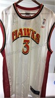 NBA Hawks jersey autographed Shareef Abdur-Rahim