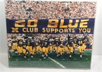 Michigan Wolverines football framed photo 20" x