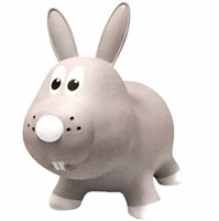 Farm Hoppers  Inflatable Bouncing Grey Rabbit