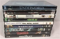 Lot of 9 DVDs, Underworld, Jurassic Park the