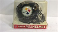 Autographed Mini Helmet, LC Greenwood, Joe Green