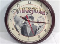 The Three Stooges 10" wall clock plastic some
