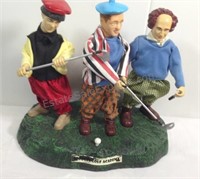 The Three Stooges Golf Academy figurine untested,