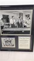 The Rat Pack framed profile and photos black and