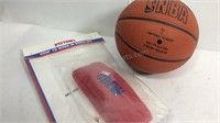 Mini NBA ball w/autographs by Dominque Wilkins