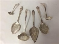 Lot of 6 Silverplated Serving Pieces