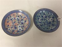 Pair of 7.5" Oriental  Dishes
