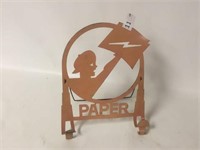 Vintage Metal Paper Holder