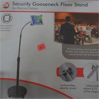 Security Gooseneck Floor Stand For 7" - 10"