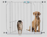 Carlson Extra Wide Pet Gate, With Small Pet Door