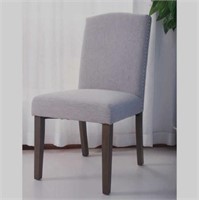 Grey Tufted Merax Arm Chair   X 2