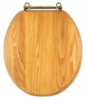 Design House 561241 Round Toilet Seat, Honey Oak