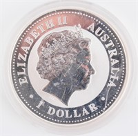 Coin Australia $1 Year of The Rooster .999 Silver