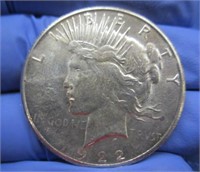 1922-S peace silver dollar