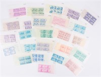 Stamps 25 Commemorative 3¢ Plate Blocks