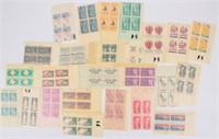 Stamps 25 Commemorative 5¢ Plate Blocks