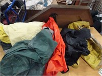 Assorted rain gear (coats and pants)
