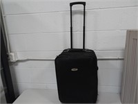 Rolling carry on sized suitcase