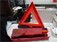 Set of three Reflective Warning Triangles (weighte