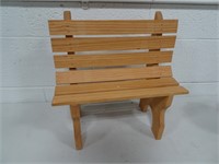 Decorator wooden bench