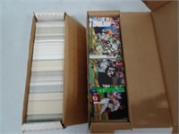 two boxes of assorted sports cards