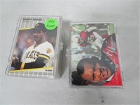Two cases of sports cards (appear to be full