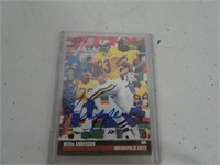 Willie Anderson Autographed Card