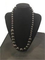 Black Beaded Necklace